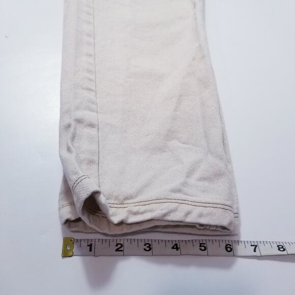 Reclaimed Vintage White Cream High Rise Jeans - Picture 9 of 12